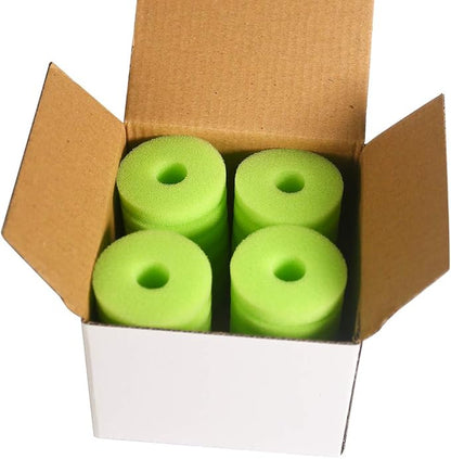 UPETTOOLS Aquarium Biochemical Sponge Filter, Ultra Quiet Aquarium Air Pump Bio Sponge Fish Tank Foam Filter (Green Sponge 4 Packs)
