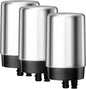 AQUA CREST Faucet Water Filter, Replacement for Brita® Filter, Brita® 36311 On Tap Water Filtration System, FR-200, FF-100, 100 Gallons, Chrome (3 Packs)