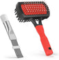 LANMU Air Conditioner Evaporator Coil Cleaning Brush AC Condenser Coil Fin Comb Straightener HVAC Cleaner Brush (1 Fin Comb + 1 Dual-Sided Evaporator Coil Cleaner Brush)