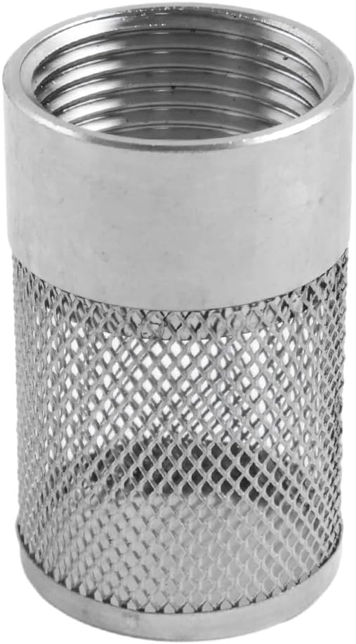 Dia Hose Inlet Suction Strainer Filter, Stainless Steel Water Pump Filter for Garden Irrigation, High Pressure Water Pump, Sprayer & Plumbing Systems (36mm)