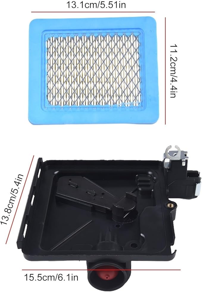 Carburetor Air Filter Cleaner Set Compatible with 799868 795259 498170 799872 694202 497586 for Craftsman Walk-Behind Mowers Replacement Kit for Outdoor Power Equipment
