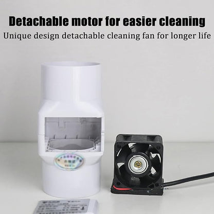 Inline Extractor Duct Fan with Speed Controller 3 inch/75mm Air Diffuser Booster 10W 12V Air Circulation Blower for Greenhouse Attic Wardrobe