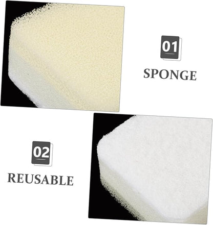 15pcs Reusable Dry Cleaning Sponge for Lamp Shade Cleaner Sponges for Soot and Pet Hair for Curtains and Artworks White Small Waist Design