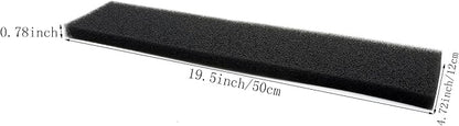 ALEGI Aquarium Filter Sponge Pad 30PPI / 40PPI / 60PPI Bio Sponge Filter Media Cut-to-Size Foam for Fish Tank, Pond Filter (19.5" x 4.72" x 0.78" - 40ppi)