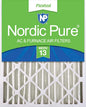 Nordic Pure 20x20x4 (Actual Size: 19 1/2 x 19 1/2 x 3 5/8) Pleated MERV 13 Air Filter 1 Pack