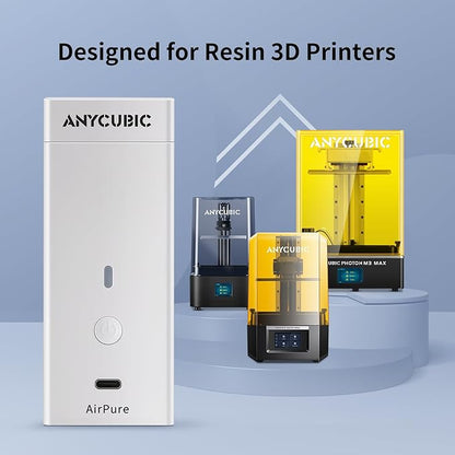 ANYCUBIC Mini Purifier 3D Printer Accessories, Lightweight Ultra Quiet Purifier with High Density Activated Carbon Filter for LCD DLP 3D Printers (Pack of 2)