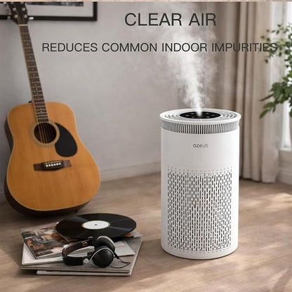 True HEPA Air Purifier (C8) 3-Stage Filtration System, 360° Air Intake, Ultra-Quiet, Ideal for Large Rooms, and Ozone Free (Medium)