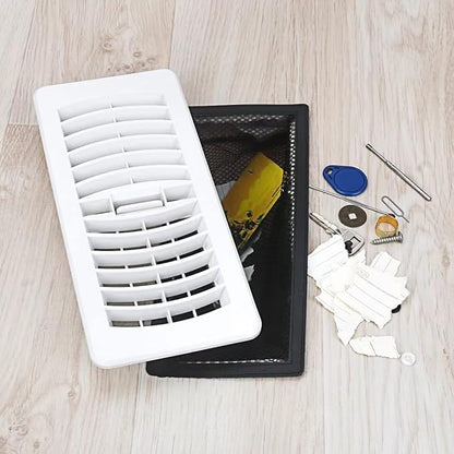 Floor Register Cover Trap, Floor Air Vent Cover Screen for Home Air Vent Filters 5-Pack Floor Vent Mesh Filters Net Trap (4 x 8 Inch)