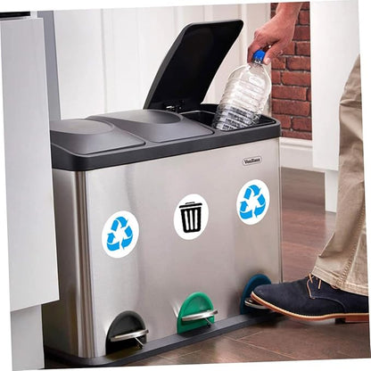 DECHOUS 1set Self-Adhesive Garbage Sorting Label Stickers of Waste Container Decals PVC Decals for Classification Office Outdoor Use