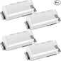 4 Pack Adjustable Air Vent Deflector, 9”-15” Transparent Deflector for Ceiling Registers, Floor, Sidewall (4)