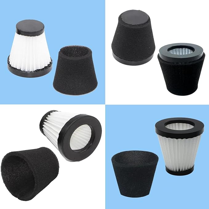 3 Pack F117 Scorption Filter Compatible with Dirt Devil Scorpion Models SD20005RED SD30025B BD22025, Compare to Part# AD40117 (3 Pack Hepa Filter & 6 Pack Sponge Filter)