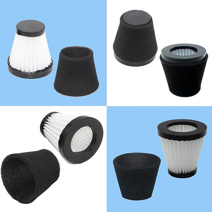 3 Pack F117 Scorption Filter Compatible with Dirt Devil Scorpion Models SD20005RED SD30025B BD22025, Compare to Part# AD40117 (3 Pack Hepa Filter & 6 Pack Sponge Filter)