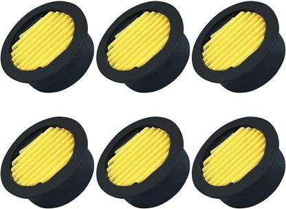 Zorfeter 6PCS Air Compressor Silencer Filter Elements for 1/2" 1/4" 3/8", Air Compressor Replacement Intake Paper Filter Sound Muffler Accessories for Blowers, Generators, Exhaust Ports HE015