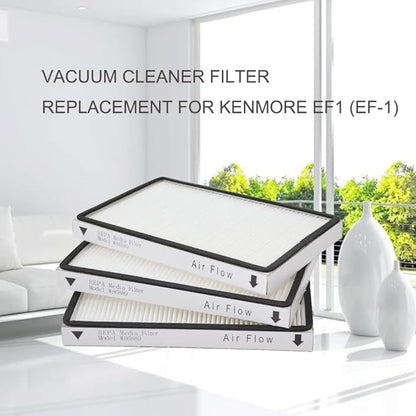 EZ SPARES 3 PCS Compatible with Kenmore EF1 (EF-1) Exhaust Vacuum Filter Compares to 86889 HEPA Filter HEPA Filter Great for Homes …