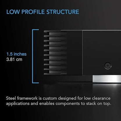 AC Infinity AIRCOM T9, Quiet Cooling Fan System 17" Top-Exhaust for Receivers, Amps, DVR, AV Cabinet Components