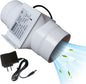 3 Inch Duct Fan Variable Inline Exhaust Blower 12V Extractor Fan 47Cfm Powerful Universal Silent Fan Filter Booster for Hydroponics Home Use (Color : NO Adjustable Speed, Size : 6w)