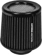 KYOSTAR Universal 3" (76mm) High-Flow Air Filter, Reusable Cone Cold Air Intake, High Performance, Washable, Clamp-On Car High Flow Dry Air Kit, Flange Diameter: 3 Inch, Filter Height: 6.4 Inch, Black