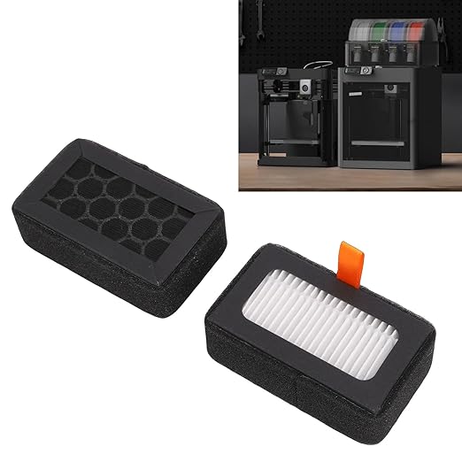 WALFRONT 2PCS Air Filter Activated Carbon Filter Cartridges Replacement for X1 P1S Series 3D Printers with Low VOC Emissions for Cleaner Air