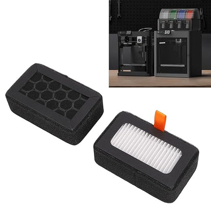 WALFRONT 2PCS Air Filter Activated Carbon Filter Cartridges Replacement for X1 P1S Series 3D Printers with Low VOC Emissions for Cleaner Air