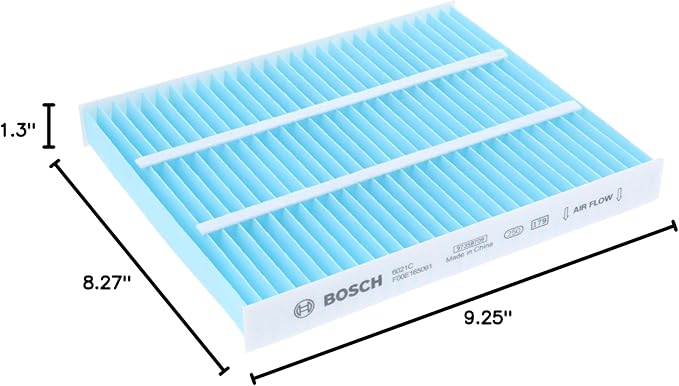 BOSCH 6021C HEPA Cabin Air Filter - Compatible with Select Ford Explorer, Flex, Police Interceptor Sedan/Utility, Special Service Police Sedan, Taurus; Lincoln MKS, MKT