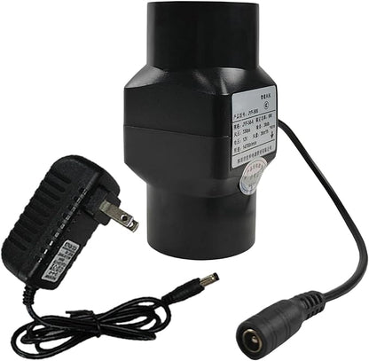 2 Inch Inline Duct Fan 12v Ventilation Fan with Variable Speed Controller Low Noise Inline 22 CFM Blower for Grow Tent Bathrooms Kitchens Black (Color : NO Adjustable Speed)