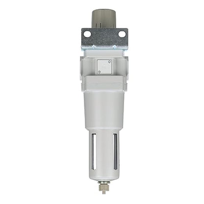 PneumaticPlus SAW600-N06BG Compressed Air Filter Regulator Piggyback Combo 3/4" NPT - Poly Bowl, Manual Drain, Bracket, Gauge