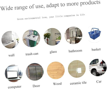 VILLCASE 6-Pack Self-Adhesive Garbage Classification Stickers for Waste Sorting Labels for Trash Cans and Recycle Bins for Home Kitchen and Office Organization