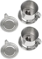 2 Sets Vietnamese Coffee Filter Stainless Steel Coffee Pot Drip Infuse Cup Brewing Teapot No Need Paper Drip Coffee Pot Machine Filter Attractive processing