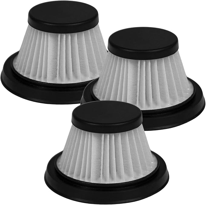 Horsepower Duck Replacement filters for Handheld Portable Vacuum, AS SEEN ON TV, Helps Remove Dust, and Allergens, and helps Keep your Duck Working its Best (Vacuum Not Included)