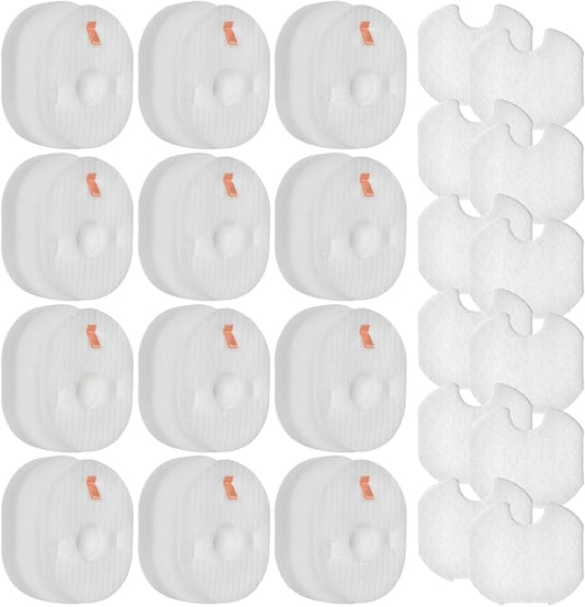 Filter Replacement for Shark Rocket HV301 HV300 HV30126 HV302 HV292 HV305 HV307 UV450 QS301 QS302 CS100 Ultra-Light Corded Stick Vacuum, 12 Foam & Felt & Post Filters, Replace Part #XFFV300