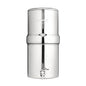 Boroux Compact Gravity-Fed Countertop Stainless Steel Water Filter System | 1.8 Gallons with 2 Authentic Black Foundation Filters