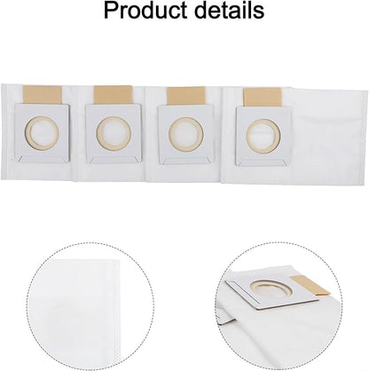 5-Layer Electrostatic Fleece 197903-8 Filter Bags With Rubber Seal For 36V 18V X2 Backpack Vacuum XCV05 XCV09 XCV10 Dust Collection 4-Pack ﻿(4 PACK)