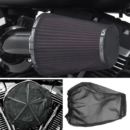 Filter Cover, Intake Filter Cover, Motorcycle Air Filter Cover for Harley Kawasaki Suzuki Honda Yamaha Universal Car Waterproof & Dustproof
