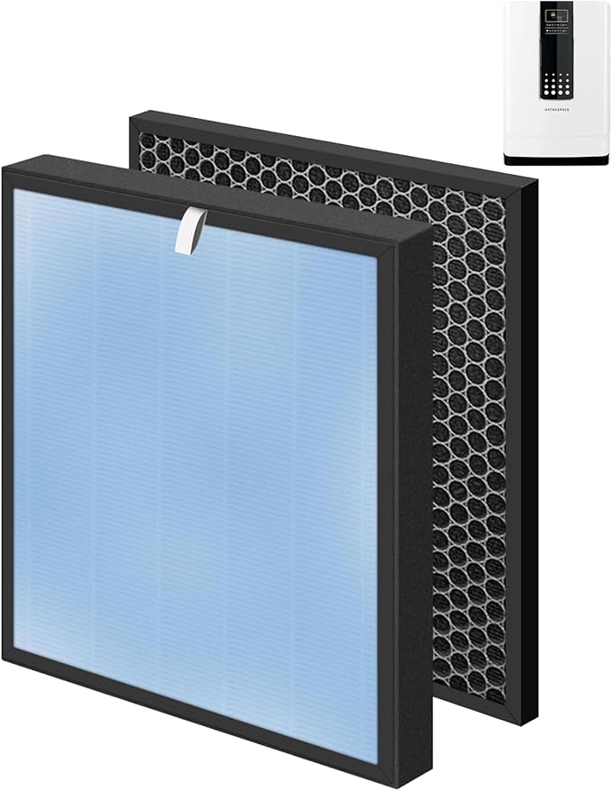 Value Pack Replacement Filter, Compatible with HATHASPACE HSP001 4 Stages Filtration with H13 True HEPA, 4-Pack |2 HEPA |2 CARBON