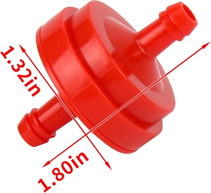 10 Pack Lawn Mower 1/4 Inch Inline Gas Fuel Filter for 298090 298090S for John Deere AM107314 LG298090 LG298090S PT4265 for Toro 42-5240 56-6360