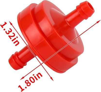 10 Pack Lawn Mower 1/4 Inch Inline Gas Fuel Filter for 298090 298090S for John Deere AM107314 LG298090 LG298090S PT4265 for Toro 42-5240 56-6360