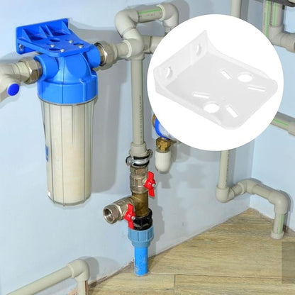 BESTYASH 10 Pcs Wall Mounting Water Filter Brackets Plastic Housing Rack for Kitchen Water Purifier Accessories Easy Tool-Free Installation