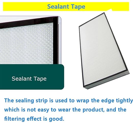 Laminar Flow Hood Filter Replacement Unit Replacement HEPA Filter Compatible with FFU Fan for Air Flow Clean Bench Class 100/ISO 5 Cleanliness 46x22x2.7in Size
