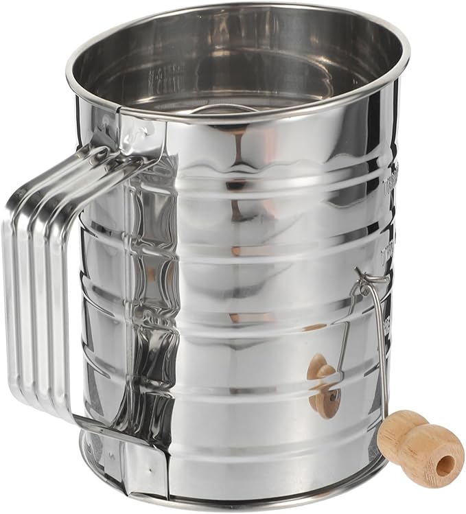 Sifting Strainer Fine Mesh Screen Stainless Steel Powdered Sugar Net for Cake Baking Filter Random Style