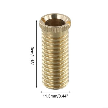 Sink Strainer Screw Connector Brass Alloy Bolts for Wash Basin Strainer Bath Waste Bolt Kitchen Sink Basket Filter Slotted Design for Easy Tightening Copper Color(Brass 3cm)