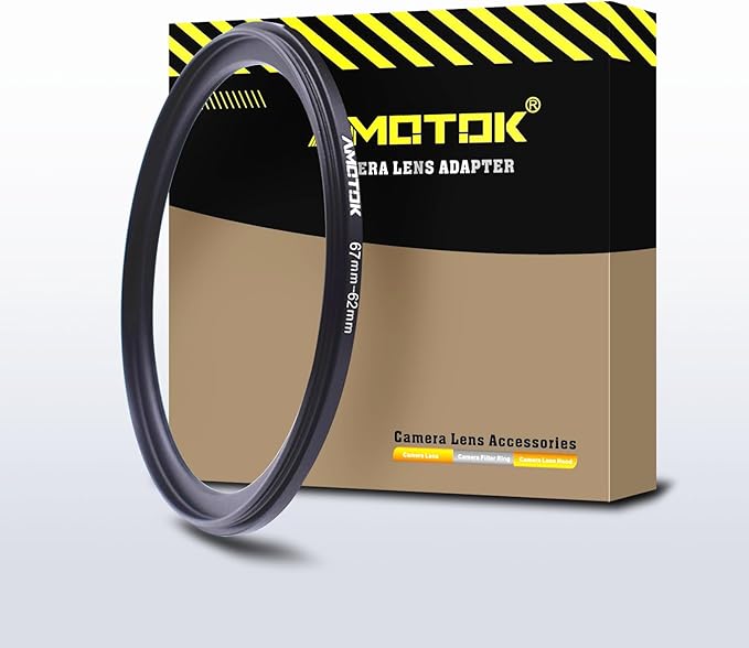 67mm Lens to 62mm Camera Lens Adapter,67mm-62mm Filter Step-Down Ring,Compatible All 62mm Filter Accessory.Made from CNC Machined