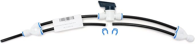 iFilters Reverse Osmosis RO Flush Kit Valve for any standard RO system, 1/4" QC Ports