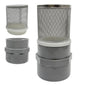 3/4" Stainless Steel Filter Cover Connected to 3/4" DN20 Grey PVC Water Pipe, Suction Strainers Used to Remove Debris and Reduce Solid Entry(1pcs)