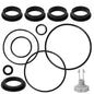 Sand Filter Pump O-Ring Replacement Kit (12-Piece) - Compatible with Intex/Krystal Clear Models 26641EG, 28645EG & Part 25013 Air Release Valve - Pool Filter Gasket Seals Set