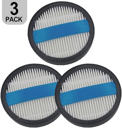 CHEBIO Filter Replacement Parts for V16PRO Cordless Vacuum Cleaner, Washable Reusable High Efficiency Vacuum Cleaner Filters with Blue Handle, 3 Pack