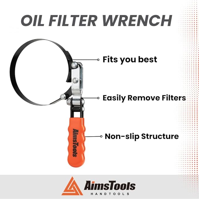 3005 Automotive Universal Oil Filter Swivel Removal Wrench - 3 15/16 Inches to 4 3/4 Inches (100mm to 120mm) for Car Repair Tools