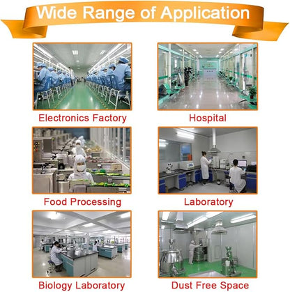 INTBUYING Air Flow Clean Bench Vertical Laminar Flow Hood Dust Free Room Workshop 110V Aluminum Blade Fan with HEPA Filter Dust Free Work 47.2x23.6x29.1in for Phone LCD Repair Laboratory Using