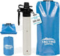 Tactiko Survival 20oz/600ml Purifying Water Bottle Filter Kit - Filter 265 Gal. Water from Rivers, Lakes & Streams - SGS Certified - UF Membrane, Activated Carbon - Camping, Hiking, Emergency (Blue)