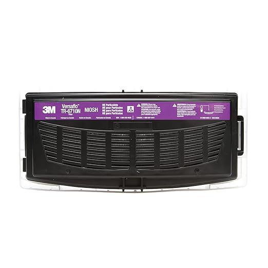 3M PAPR, Versaflo High Efficiency Filter TR-6710N, Particulates, For TR-600 Powered Air Purifying Respirator, 40/Case