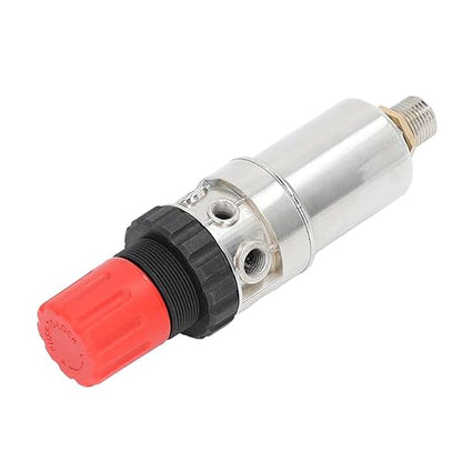Oil Water Separator Filter Pressure Regulator, Air Compressor Filter with 1/2in NPT, Zinc Alloy Shell for Airbrush and Pneumatic Tools, Manual Drainage Design for Stable Air Flow